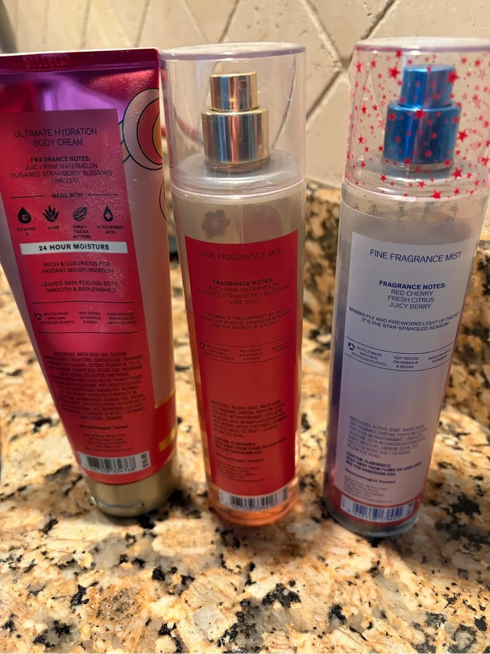 Bath and Body Works Groovy Watermelon and Firecracker Pop lot